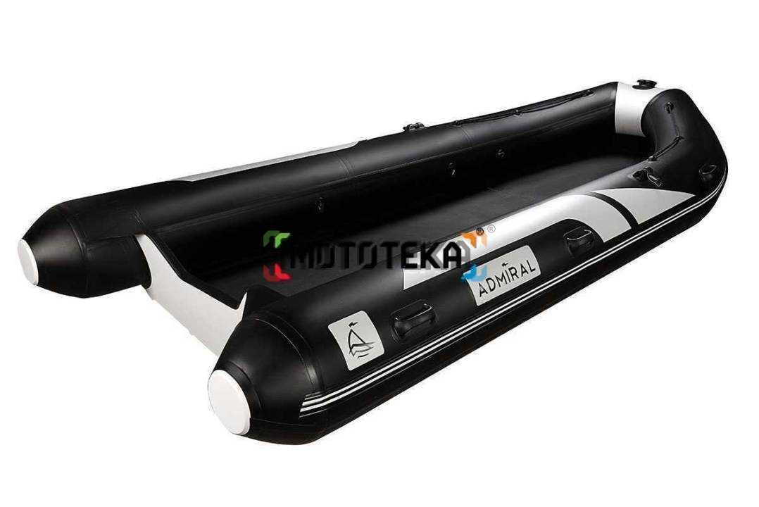 Лодка РИБ (RIB) Admiral (Адмирал) 420 с консолью - камуфляж (хаки зеленый)-черная Лодка РИБ (RIB) Admiral (Адмирал) 420 с консолью - камуфляж (хаки зеленый)-черная