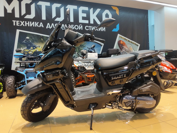 Скутер Vento (Венто) VMC SMART X 49сс (170сс, LED панель, CBS, USB, сигнализация) VIN MATT BLACK