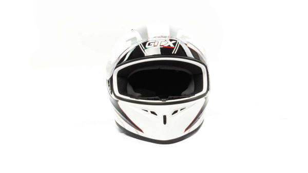 Шлем мото интеграл GTX 578 (XL) #4 WHITE/BLACK/RED | Мототека
