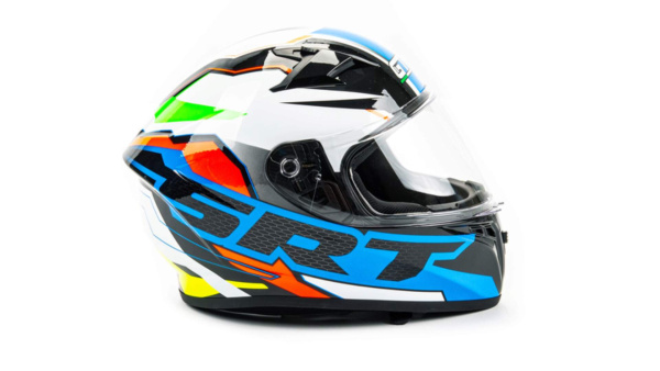 Шлем мото интеграл GTX 578 (S) #2 BLACK/ ORANGE GREEN | Мототека
